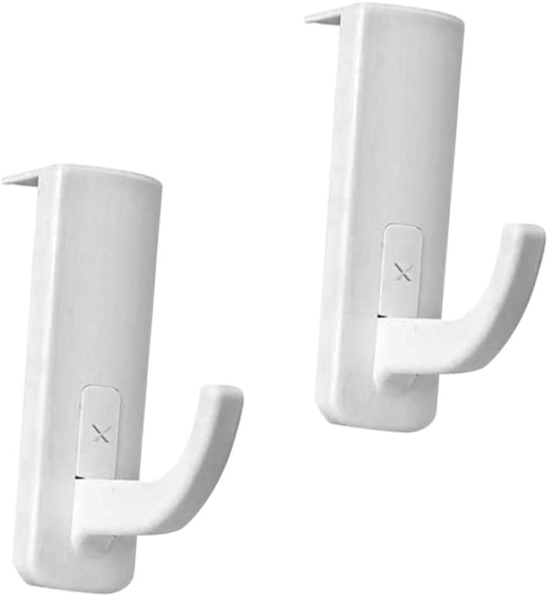 Koptelefoon rek - Hoed houder - Bureau organiseren - Dubbele kleefkracht - 7.5 cm - Wit