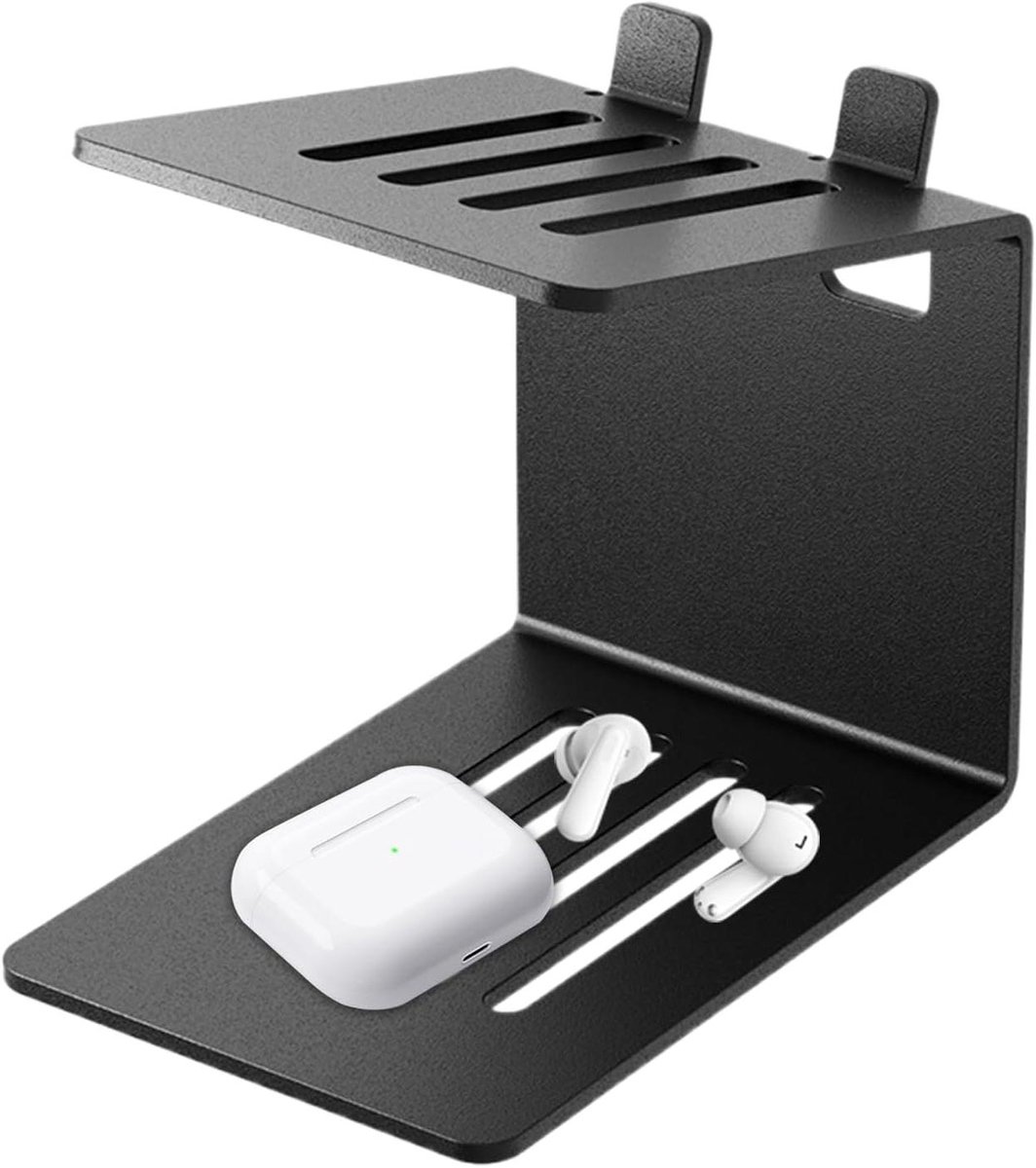 Luidspreker Stands - Verhogers Bureau - Audio Verbetering - Stabiel Carbon Staal - 20 x 16 x 14 cm - Zwart