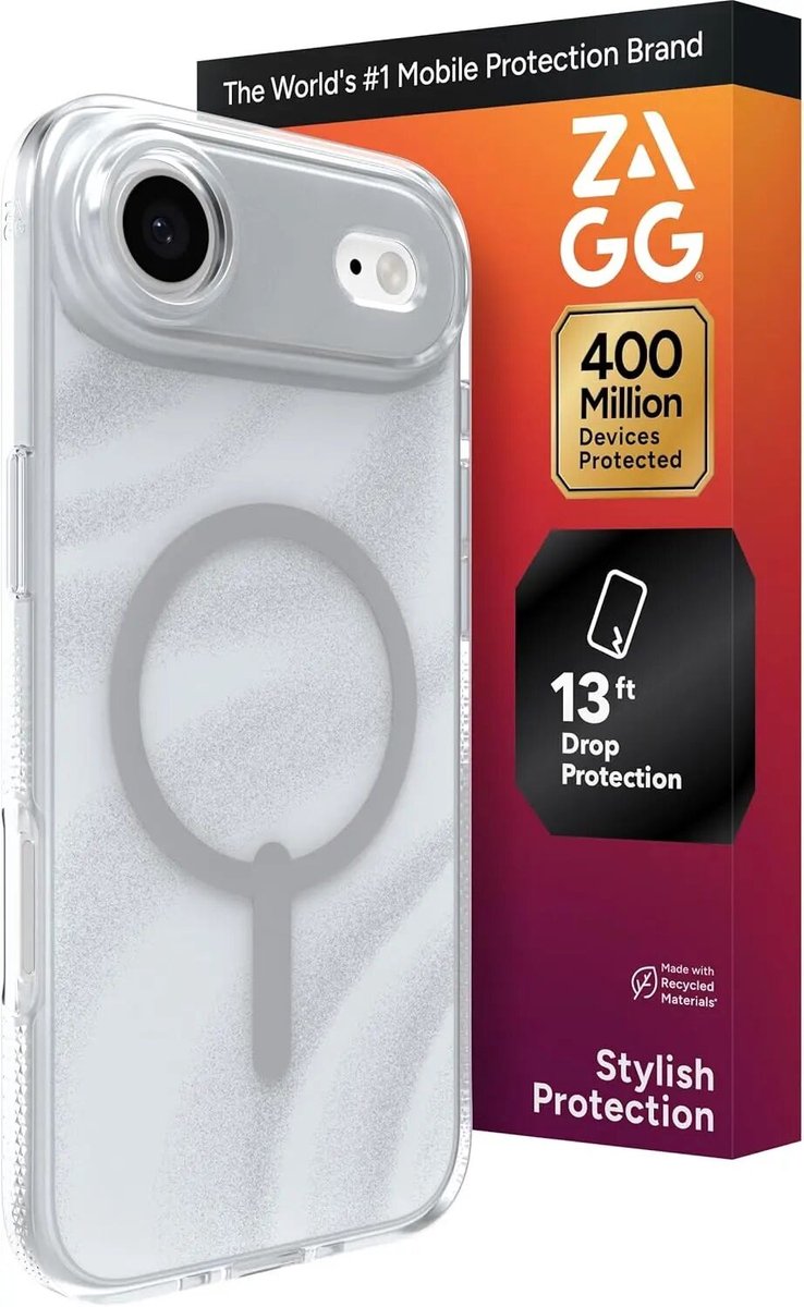 ZAGG Milan Snap mobiele telefoon behuizingen 16,5 cm (6.5") Hoes Zilver
