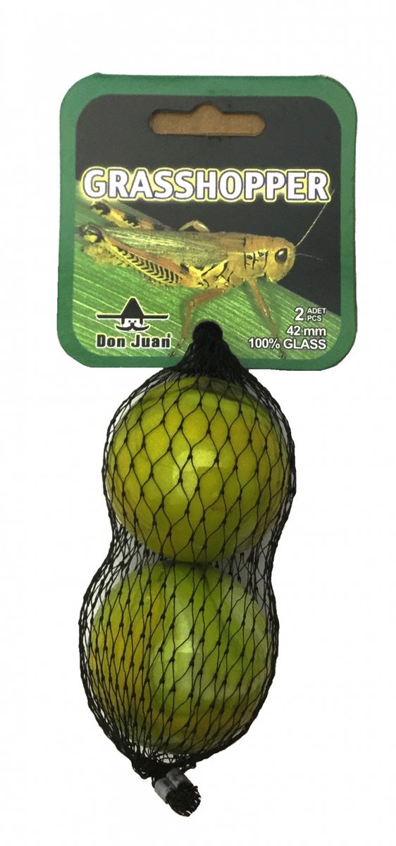 Knikkers Megabonken Grasshopper 2x42mm