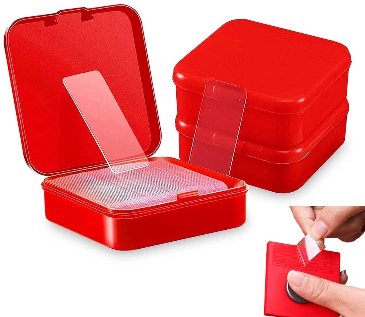 Pack van 180 Dubbelzijdige Lijmtapes, Transparante Extra Sterke Tape voor Meerdere Doeleinden, Herbruikbare Nano Tape en Verwijderbare Lijmoplossingen