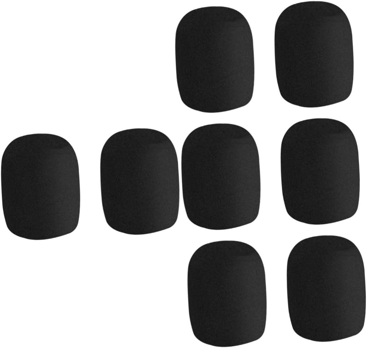 Microfoon Hoezen - Spons Covers - Geluid Opnemen - Beschermt Tegen Vocht - 2 Stuks - Zwart