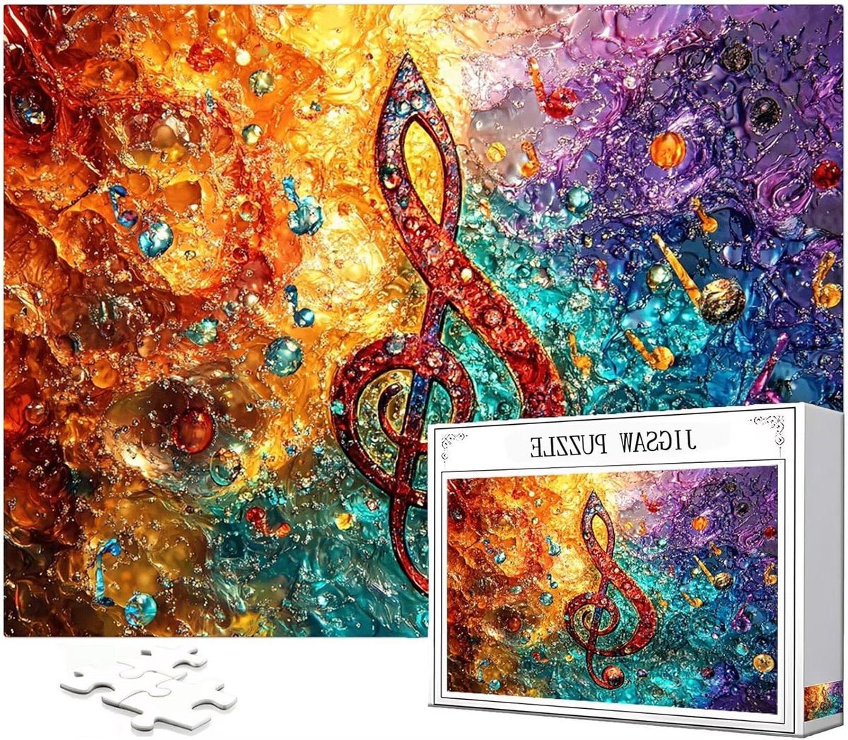 Muziekpuzzel - Legpuzzel - Ontspanning - Uniek gesneden stukjes - 4000 stukjes - Abstract