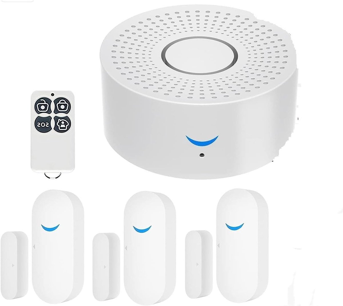 Alarm Kit - Home Beveiliging - Huis Beveiligen - App Controle - 200 Accessoires - Wit