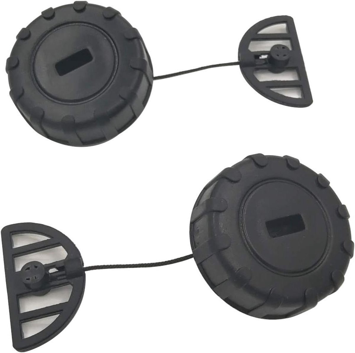 Olie Dop - Tank Dop - Kettingzaag Onderhoud - Directe Vervanging - 2 Stuks - Zwart