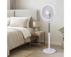 Staande Ventilator - Vloerkoeler - Luchtcirculatie Kamer - Automatische Oscillatie - Tot 108.5 cm - Wit