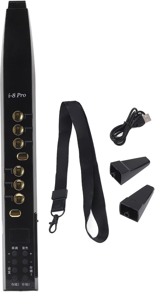 Allecto - Elektrische Blaaspijp - Mini Saxofoon - Draagbaar en Compact - Voor Oefenen - Muziekervaring - Geschikt voor Beginners - Model Dpofirs