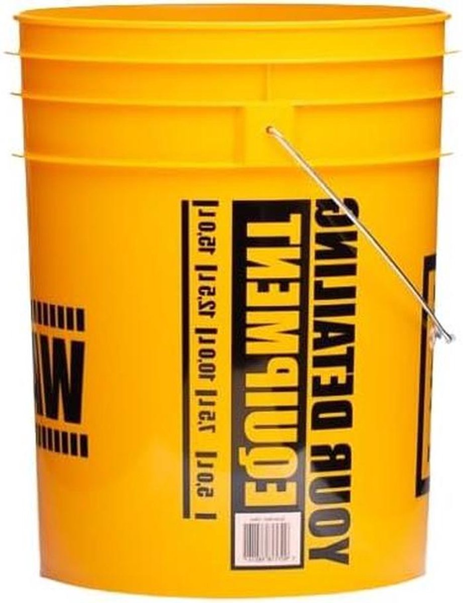 Wasemmer Auto - Reinigingsemmer - Auto Wassen - Met Vuilscheider - 20 Liter - Geel