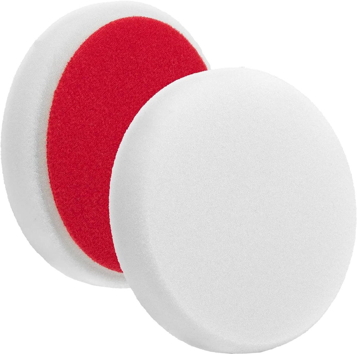 Polijstspons Set - Poetspad - Krasverwijdering Auto - Hoge Hardheid Schuim - 150 mm Diameter - Wit