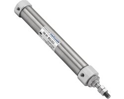 Luchtcilinder - Pneumatische cilinder - Industriële automatisering - Compact ontwerp - 16mm boring - Zilver