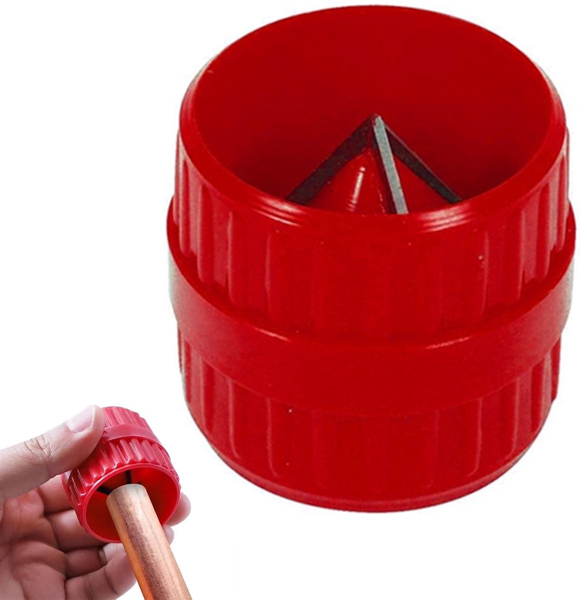 aladdien - 2-in-1 Deburring Tool - Handgereedschap voor Perfecte Aansluitingen - Geschikt voor Plastic en Koperbuizen - Eenvoudig Te Gebruiken - Eff...