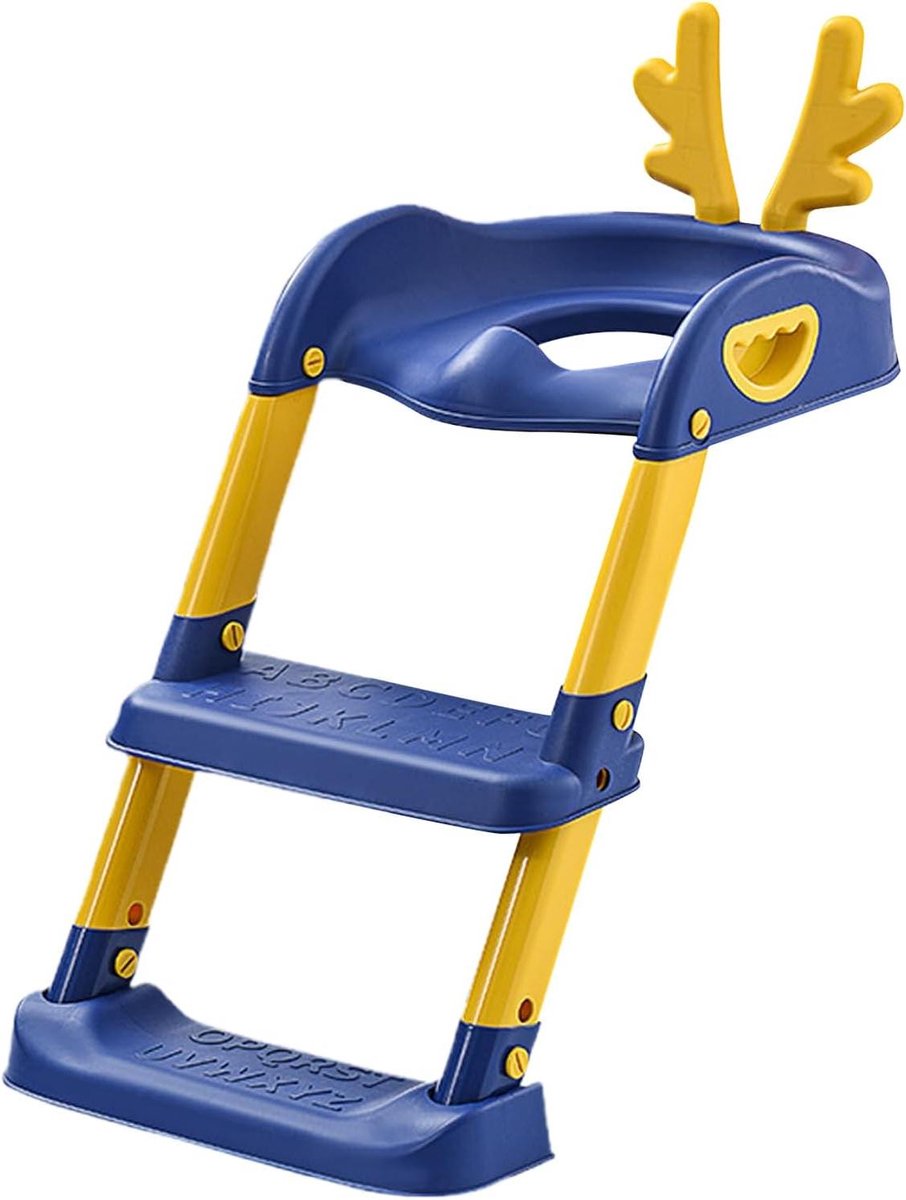 Kinder Zittoilet - Potty Ladder - Zindelijkheidstraining - Verstelbare Hoogte - 69 x 39 cm - Blauw