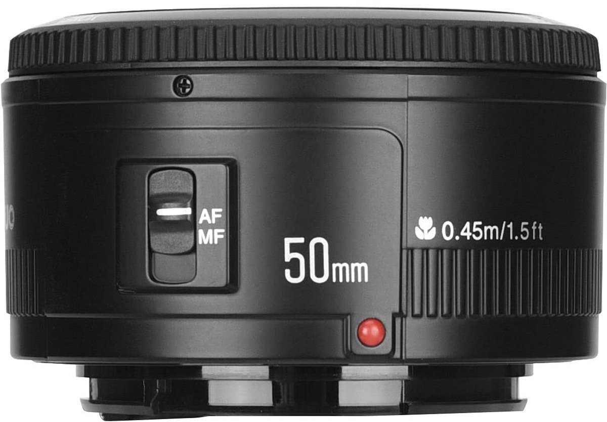 Allecto - Yongnuo YN 50mm F/1.8 AF/MF Lens voor Canon EF Camera's