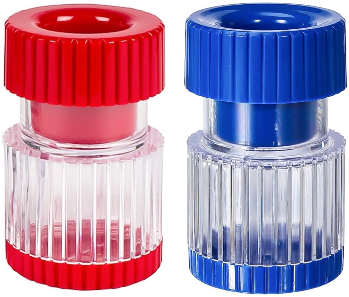 ONF3 - Pillenbreker Set - 2 Stuks - Met Opbergcompartiment - Handig en efficiënt - Blauw en Rood - Geschikt voor het breken van pillen - Compact...