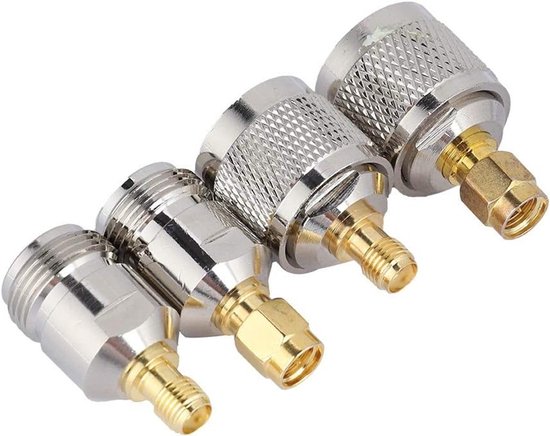 4-delige SMA naar N adapter set voor RF coaxiale kabel, externe WLAN antenne en antenneverbindingen van Merkloos — afbeelding 5