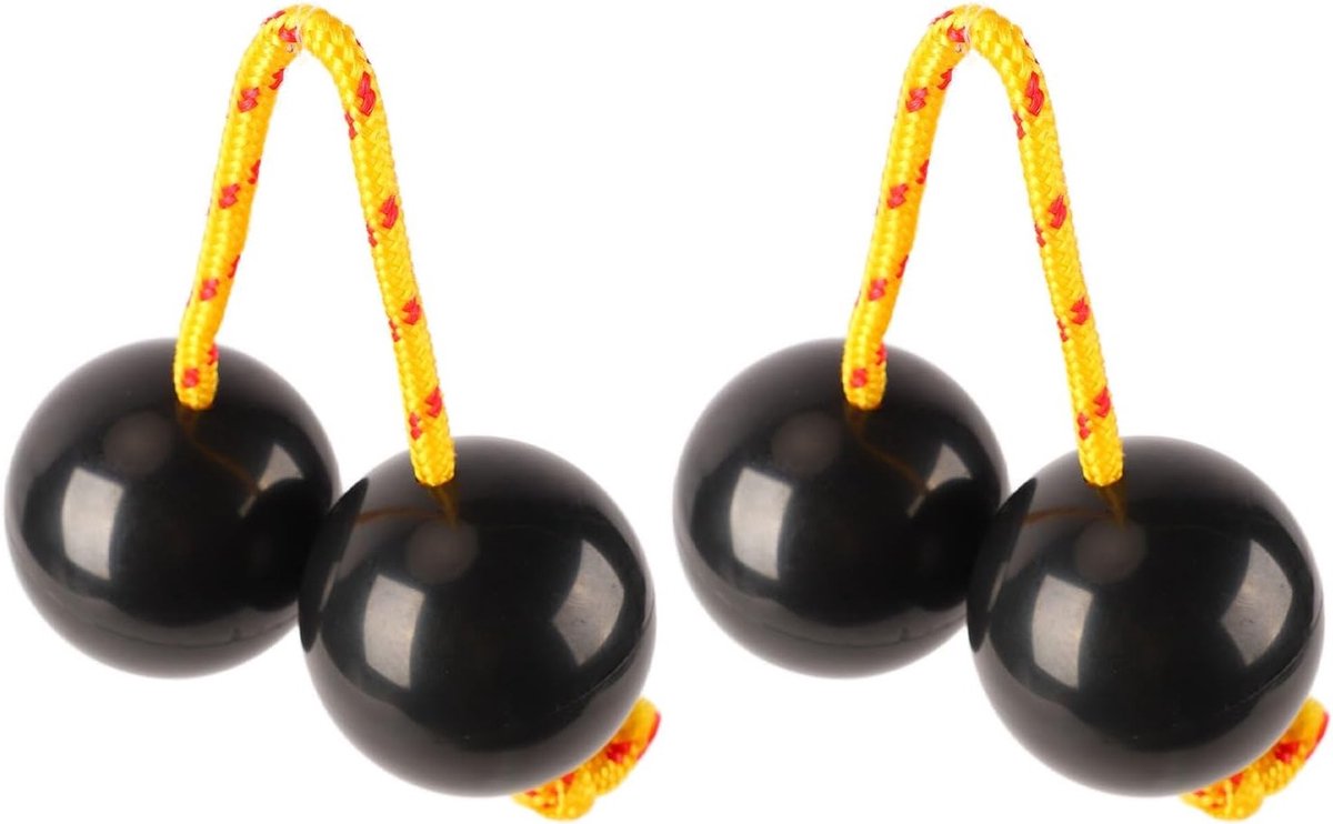 Set van 2 Rhythmic Balls - ABS Kashaka Shaker Instrument voor Afrikaanse Muziek en Vermaak
