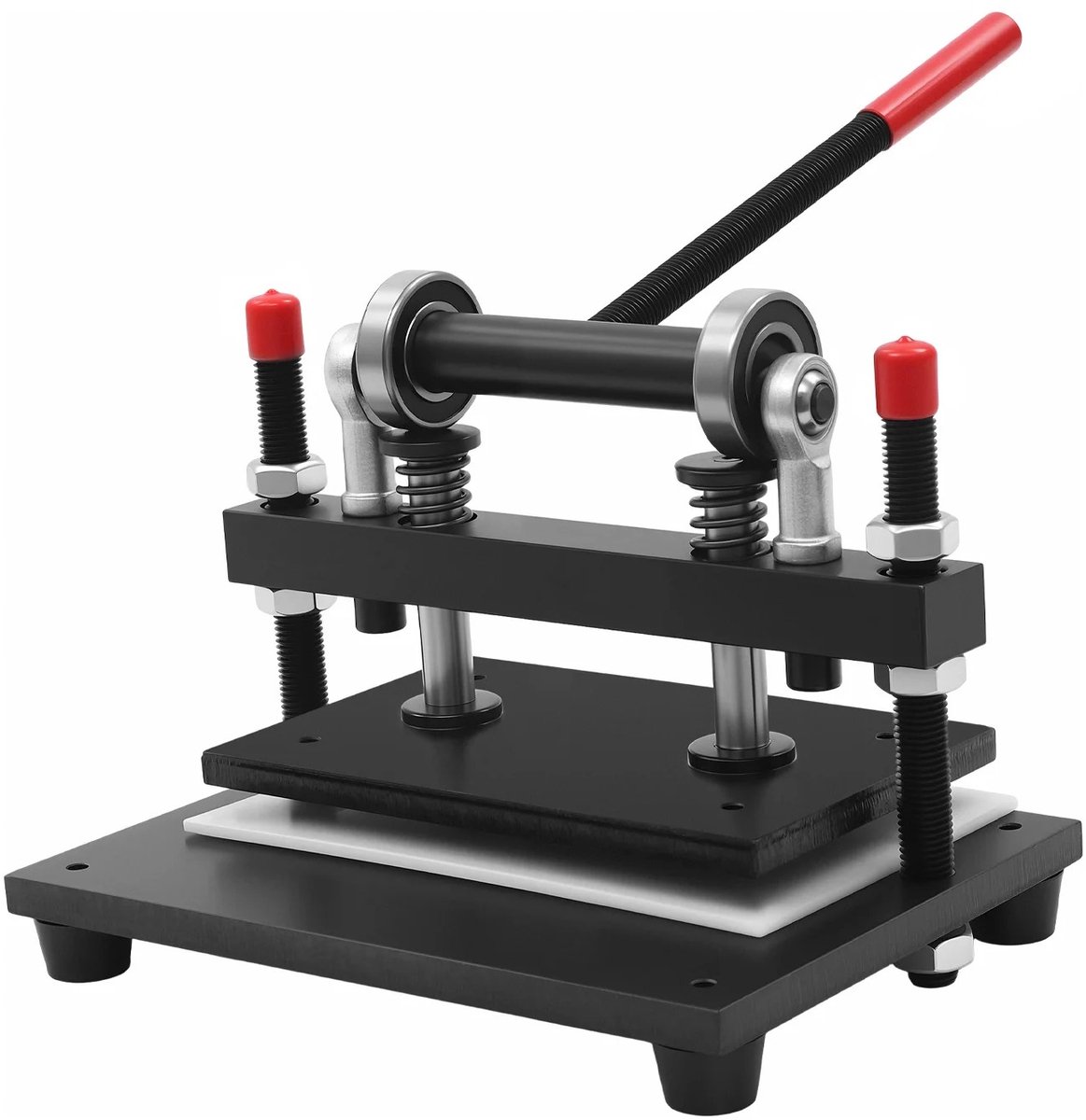 Stervia Snijmachine - Stansmachine - Handmatig - Voor Leer/Stof/Siliconen/Rubber/Boeken/Papier - Zwart - 34 x 22 cm