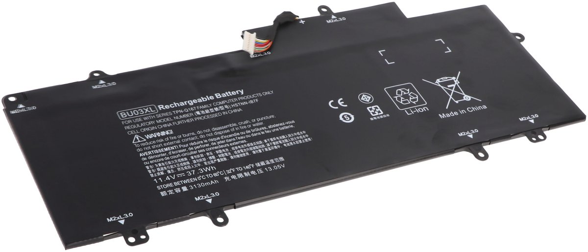 Accu geschikt voor HP Chromebook 14 G4, Li-Polymer, 11.4V, 3250mAh, 37Wh