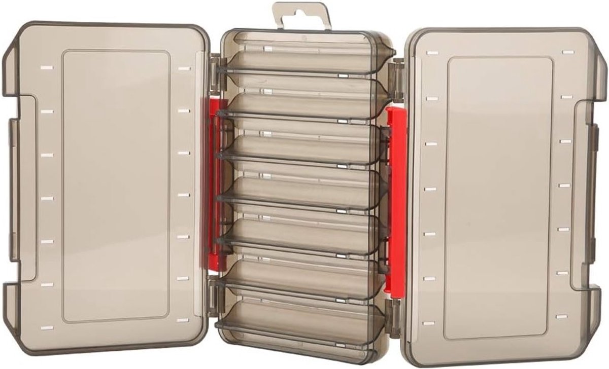 Dubbele Laag Visaas Opslagdoos - Transparante Lure Box met Verdeelde Compartimenten - Handig Accessoire voor Vissers, Vistuigen en Aasopslag