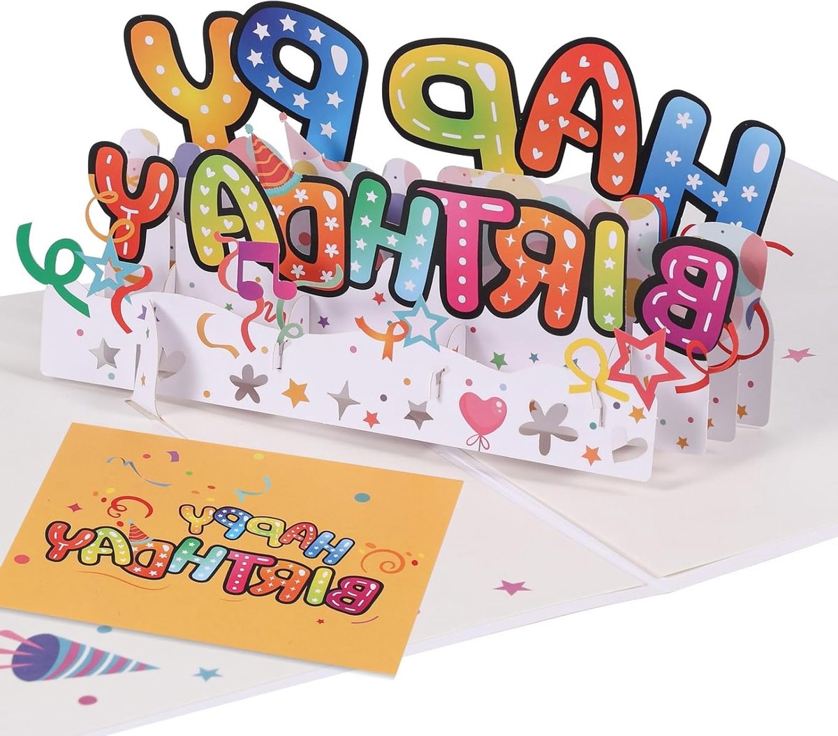 3D Verjaardagskaart met Envelop - Grappige en Zoete Pop-Up Kaart voor Mannen, Vrouwen, Kinderen en Vrienden - Perfecte Feestelijke Cadeau voor Elke Verjaardag