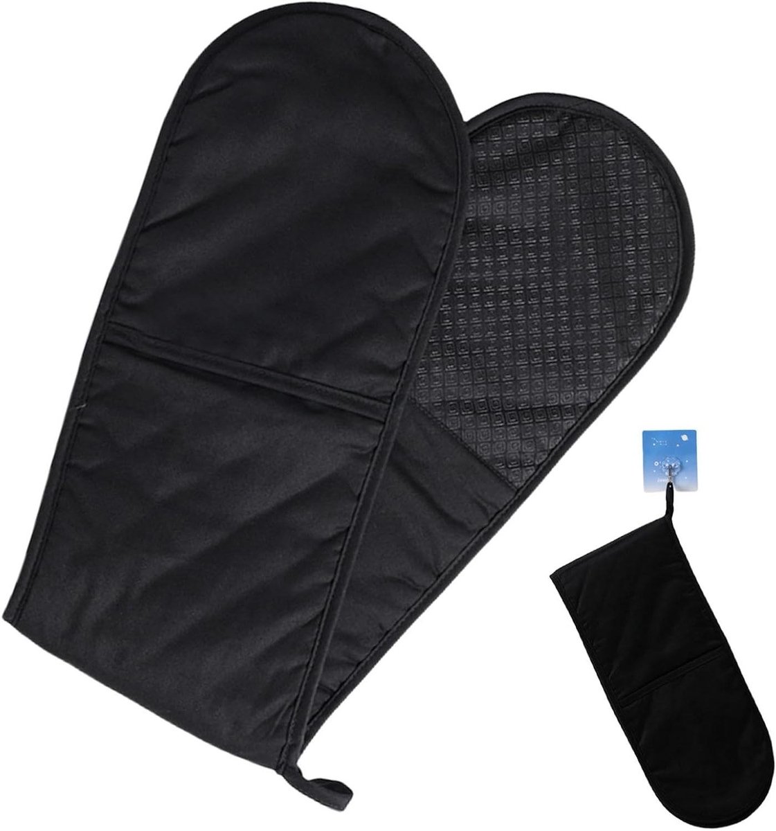 Dubbele Ovenwant - Keukenhandschoenen Hittebestendig - Koken en Bakken - Extra Lange Bescherming - 18 x 86 cm - Meerkleurig