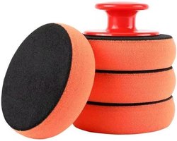 Wax spons set - Polijstspons polijstpad - Auto poetsen - Ergonomische handgreep - 68 cm x 5 cm - Rood