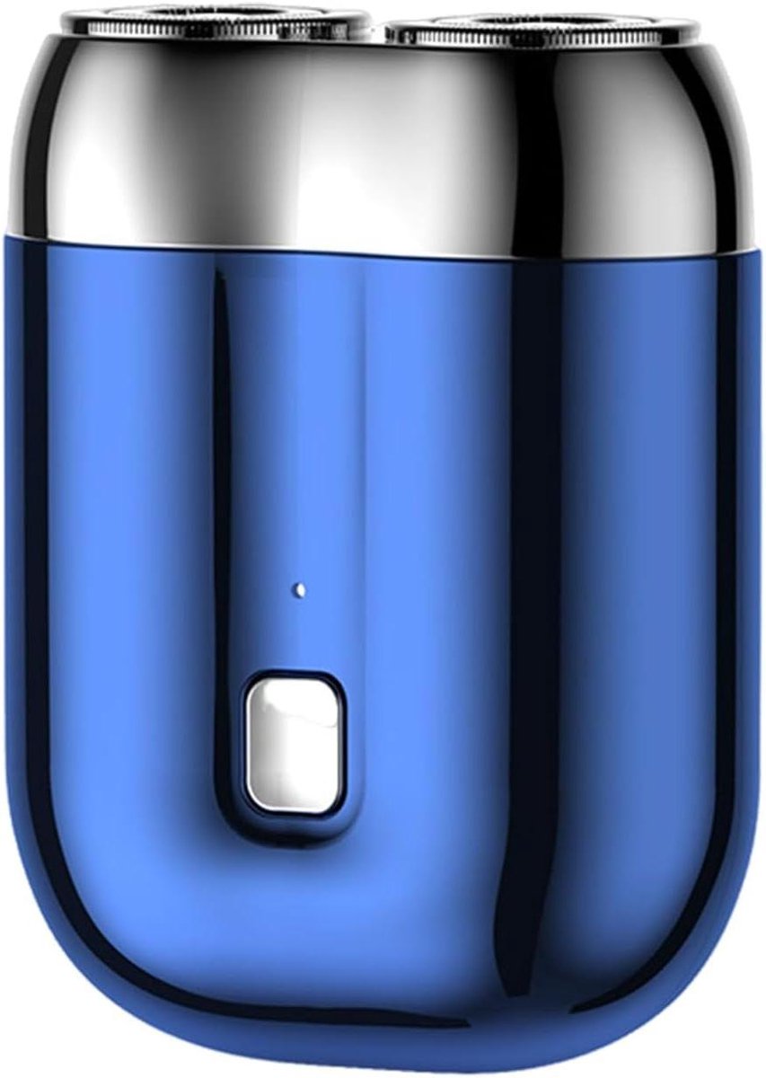 Mini Elektrisch Scheerapparaat - Draagbaar Scheerapparaat Heren - Snel Scheren - IPX6 Waterdicht - Compact Formaat - Blauw