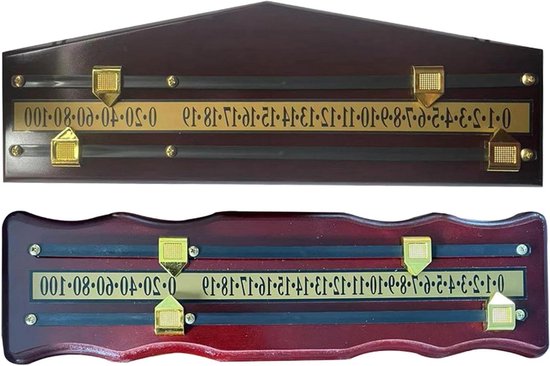 Biljart Scorebord - Scorehouder Spel - Puntentelling Biljart - Houten Constructie - 40 x 15 cm - Niet gespecificeerd — afbeelding 2