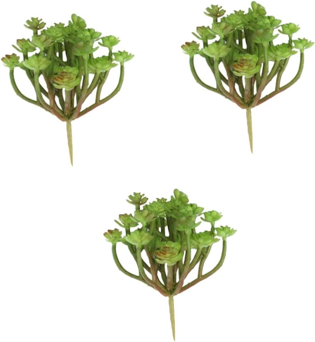 Kunstmatige Vetplanten - Nep Planten Decor - Huis Verfraaien - Onderhoudsvrij Groen - 12x3