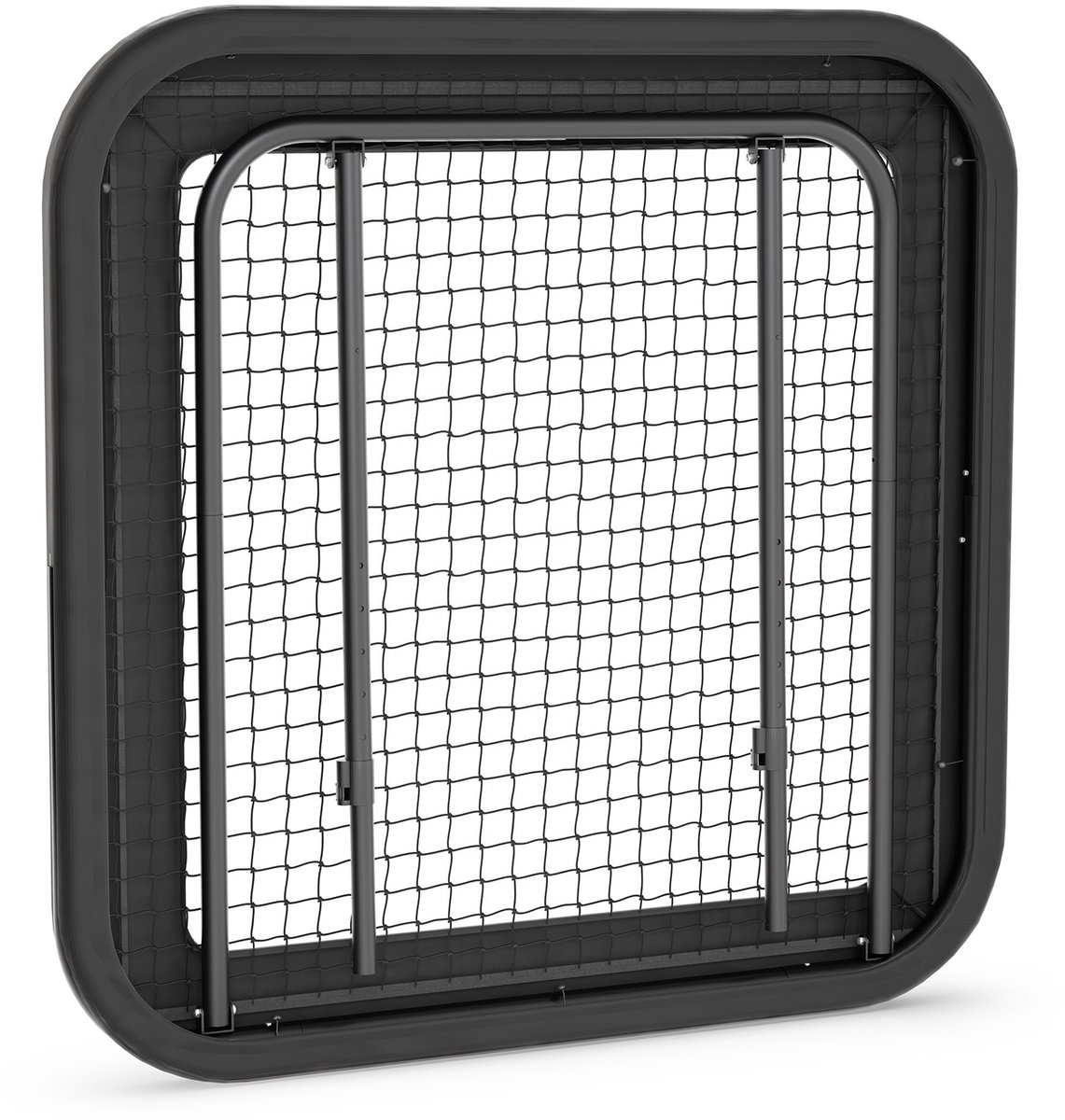 VirtuFit Verstelbare Rebounder Pro - Kickback - 124 x 124 cm - Voetbal Rebounder - Tchouck - Rebounder Trampoline - Inclusief Grondankers - Verstelbaar Voor Verschillende Intensiteitsniveaus - Makkelijk Op Te Bergen - Geschikt Voor Binnen- en Buiten — afbeelding 7