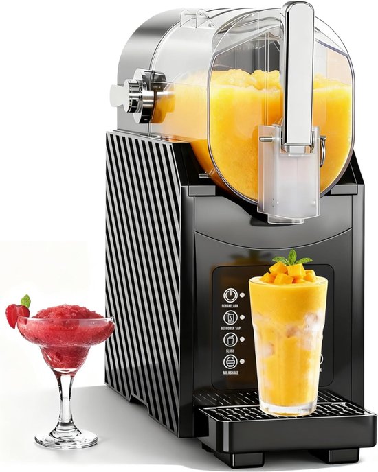 Nexvo® Slushy Machine - Slush Machine - Slush Puppy Maker - Zwart - 40cm x 16cm x 38cm