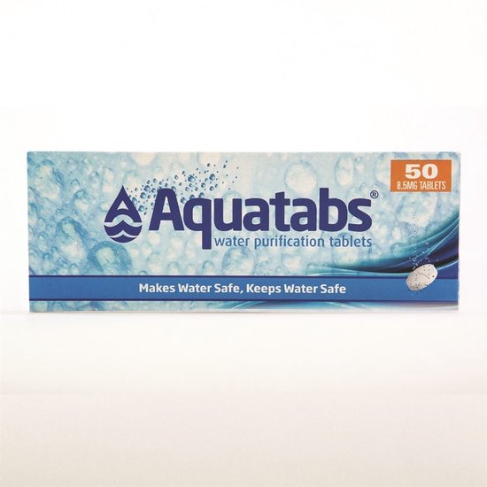 Comprimés de purification d'eau Aquatabs | 1 x 50 pièces