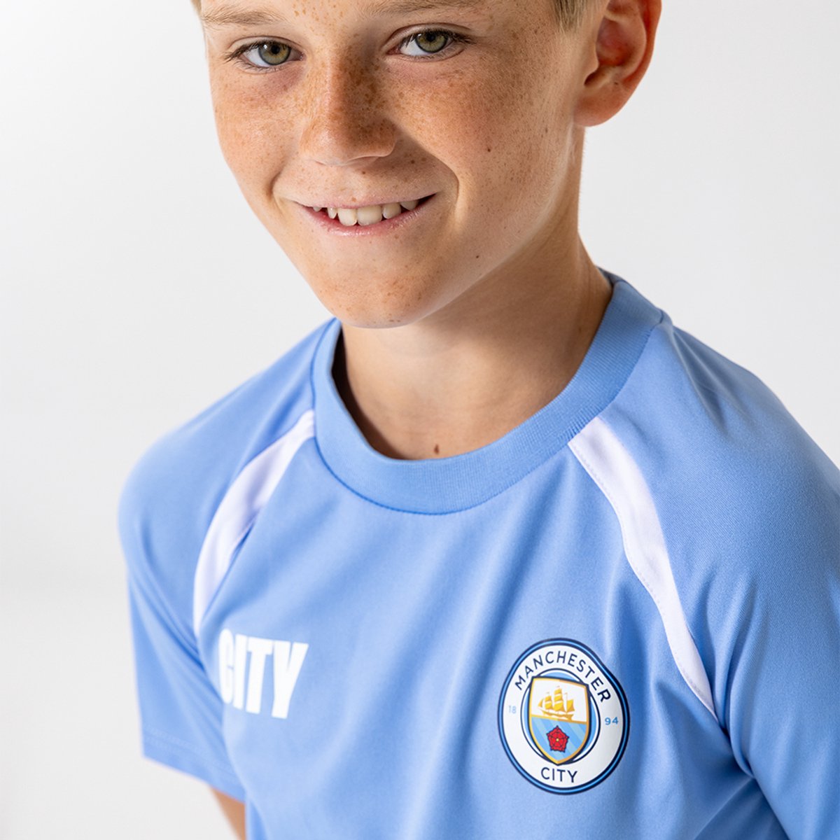 Manchester City Voetbaltenue Thuis 2025-2026 - Voetbal Tenue Kinderen - Shirt en Broekje - Jongens en Meisjes -- Maat 164