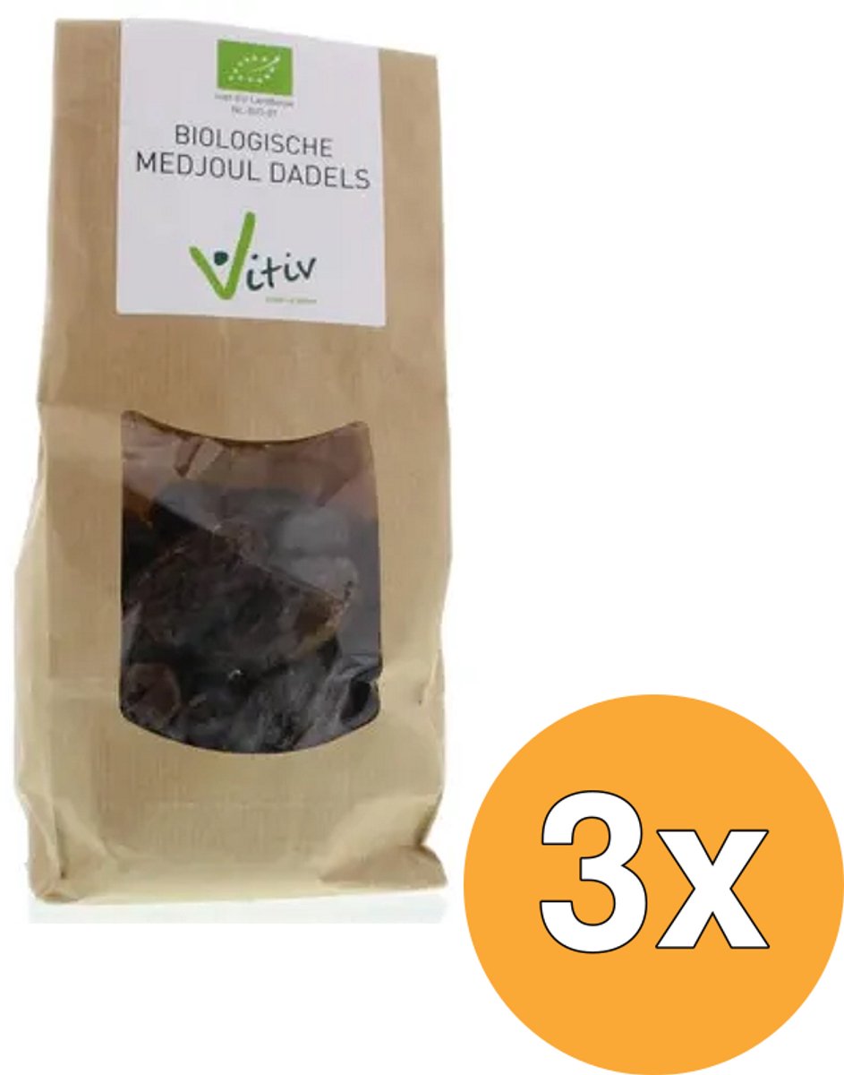 3x Vitiv Dadels Medjoul Bio (1000 gr)