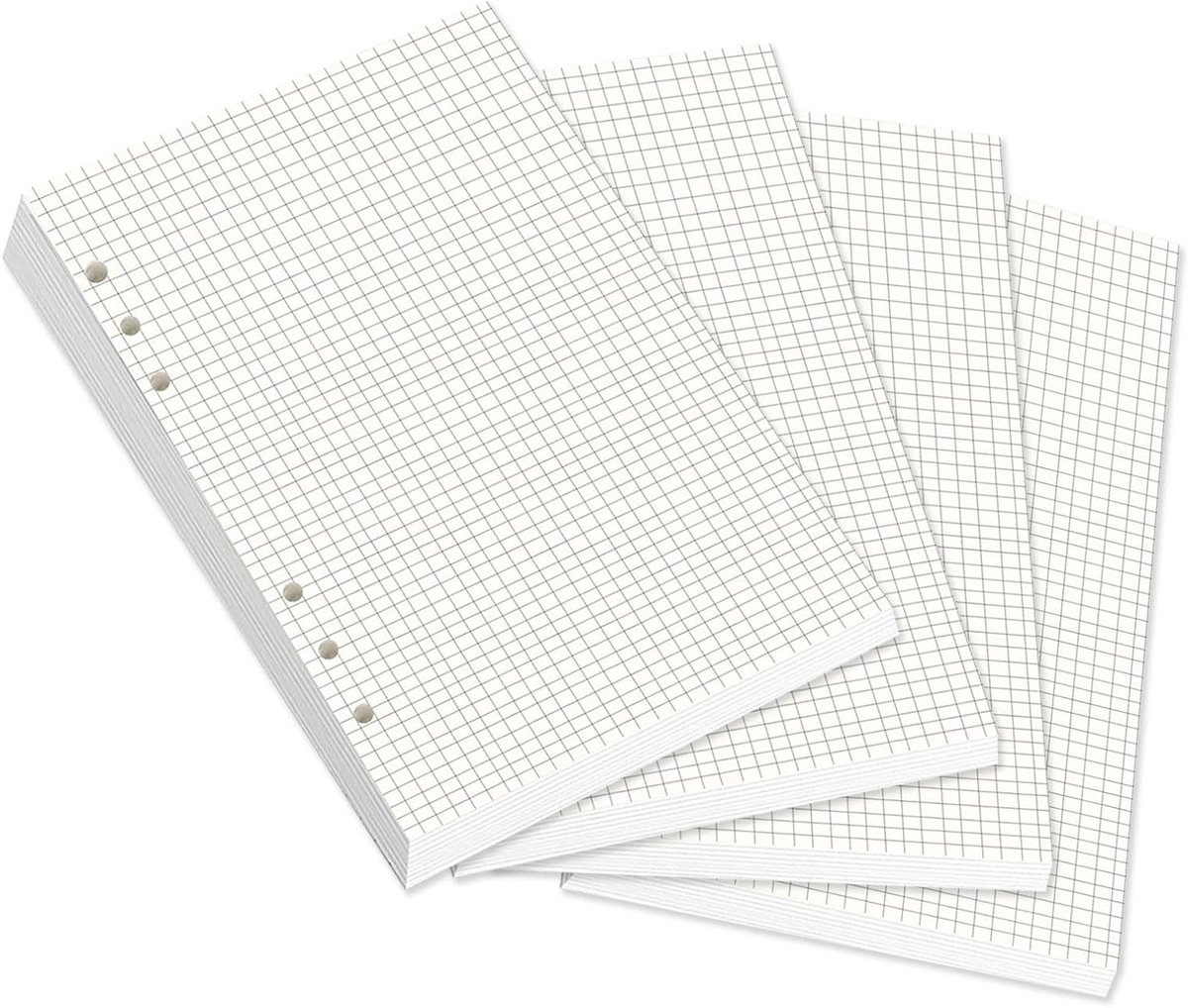A5 Herbruikbaar Dotted Papier, 180 Vellen, 6 Gaten, Geschikt voor Ringbanden, Notitieboek, Schetsen en Journals