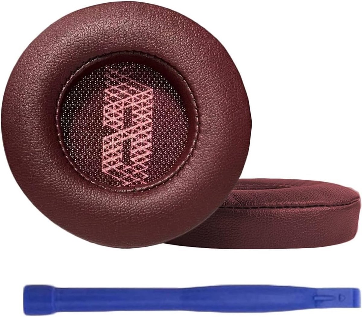 Vervangende Oorkussens voor Draadloze Over-Ear Hoofdtelefoons - Comfortabele Oorkussens van PU Leer, Ideaal voor JBL Live 400BT, Verbeter Geluidskwaliteit en Draagcomfort (Rood)