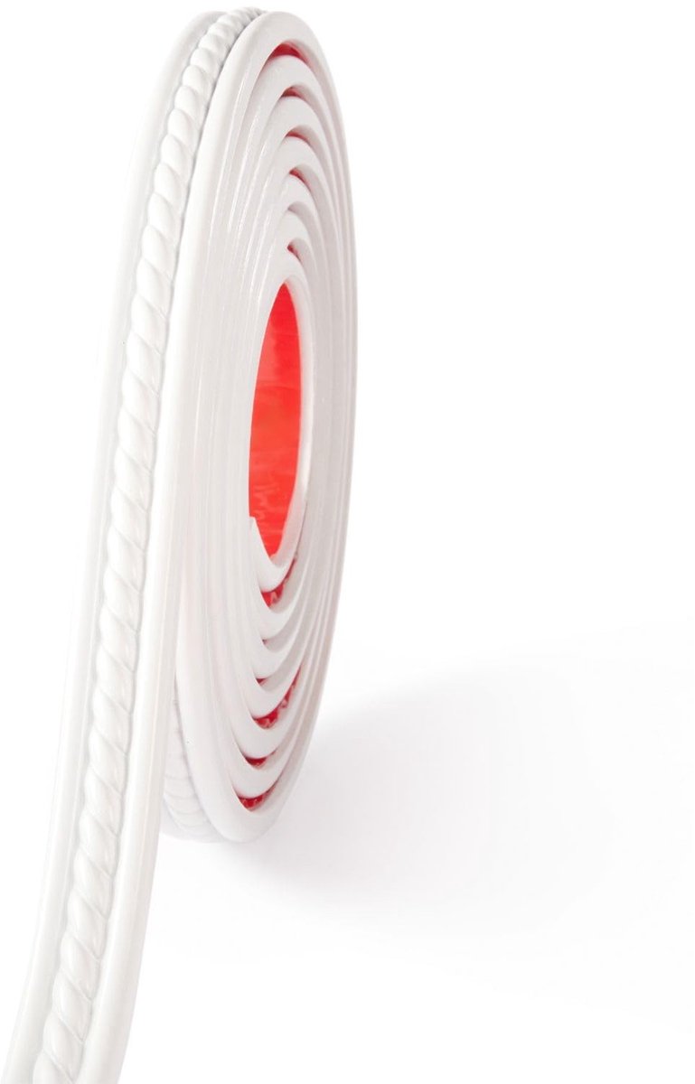 Winkel1 - Flexible Moulding Trim - Zelfklevend - Eenvoudige installatie - Wit - PVC Wanddecoratie - Ideaal voor plafond en meubels - 5 meter