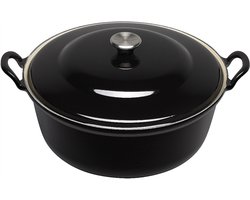 Le Creuset Faitout Braadpan - 2,4 l - Ø 24 cm - Ebbenzwart