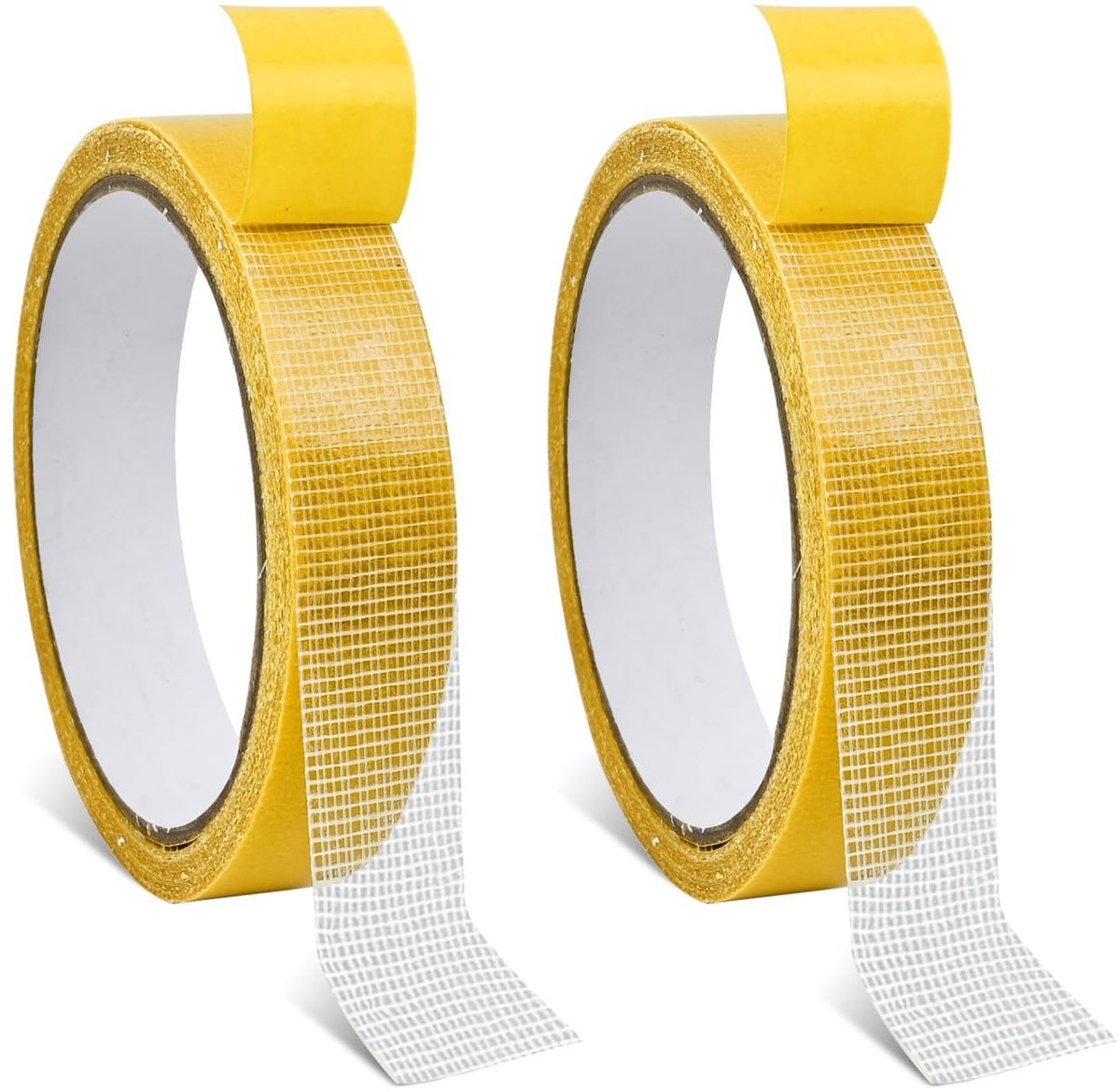 Dubbelzijdige stof tape 2cm x 10m, sterke tape voor kleding, gordijnen en tapijten, plakband zonder resten
