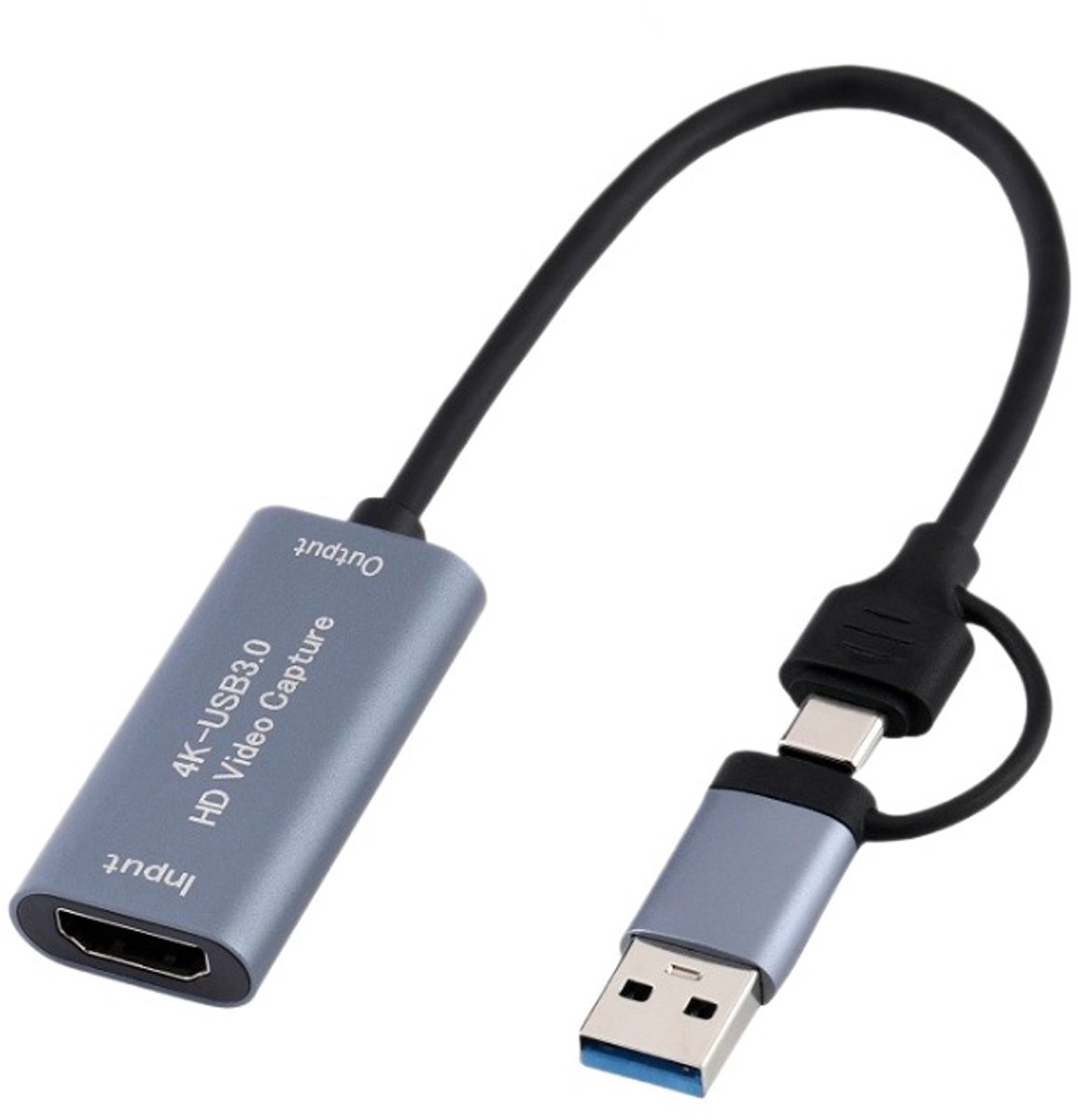 Oneay Een multiplatform USB 3.0 videocapturekaart met ondersteuning voor 2K 50FPS dual input, geschikt voor gamers en content creators, en compatibel met HDMI gamingkaarten.