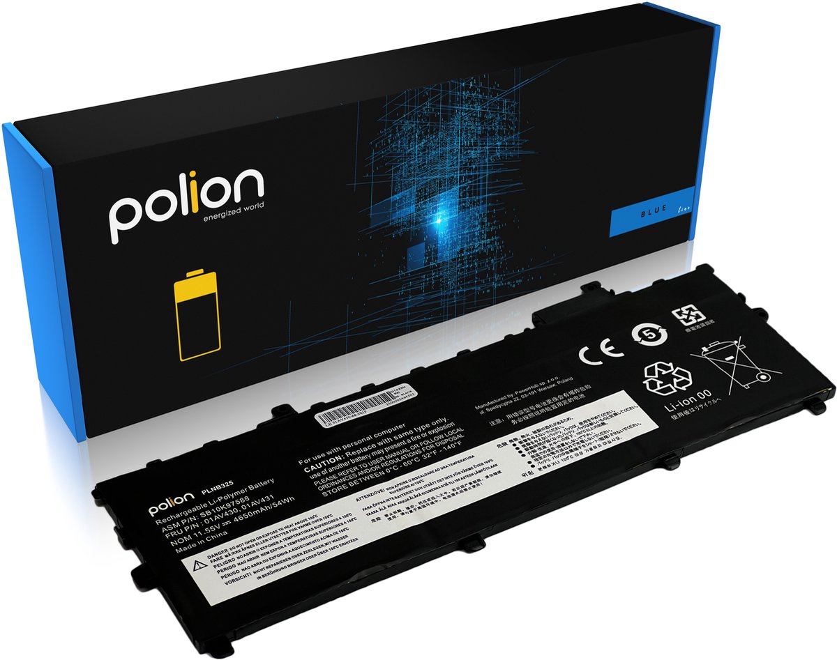 POLION - Bateria - Lenovo X1 Carbon - 4650mAh - 11,55V