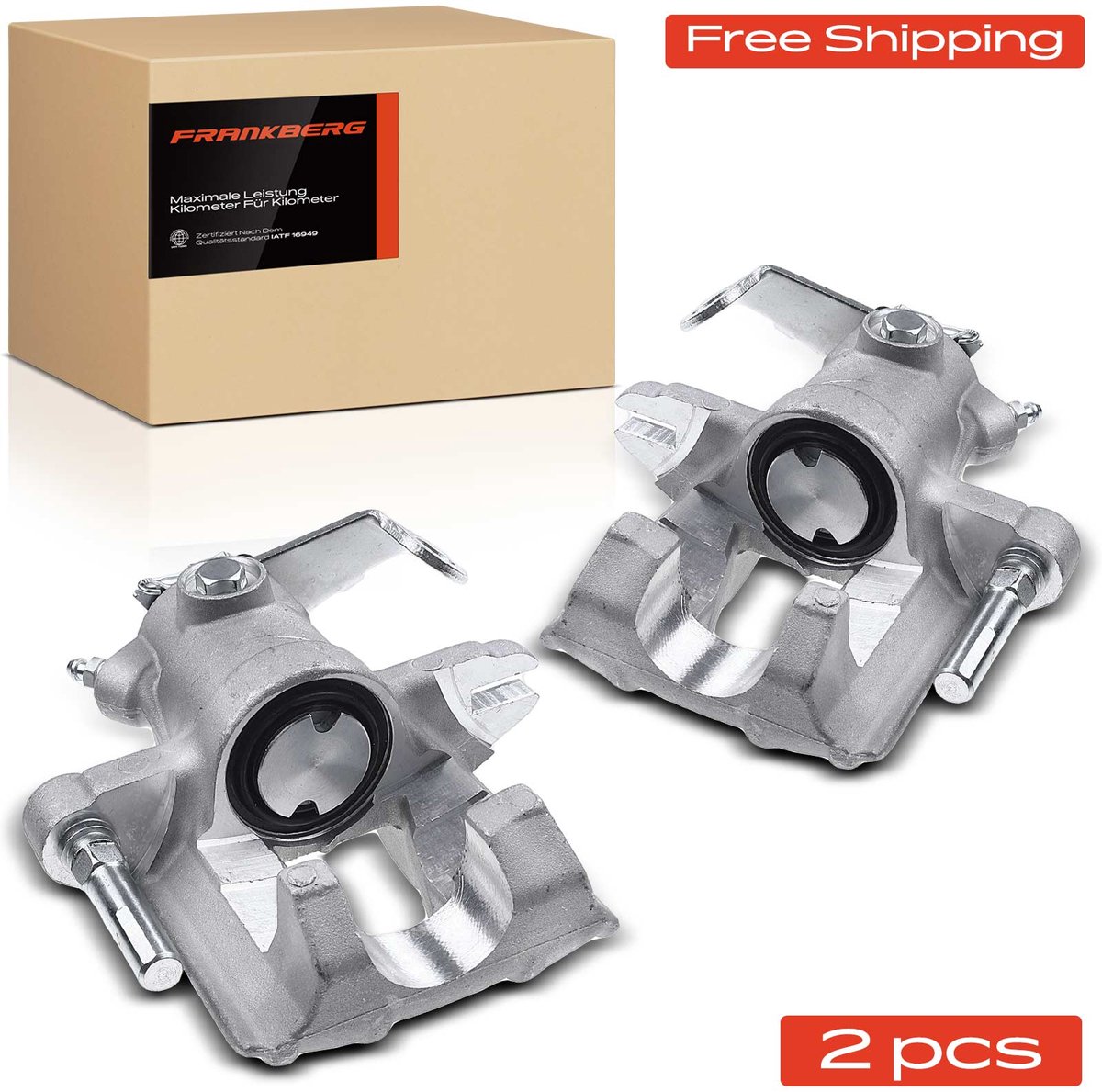 Frankberg 2x Remklauw Achter voor Opel Astra G T98 Zafira A