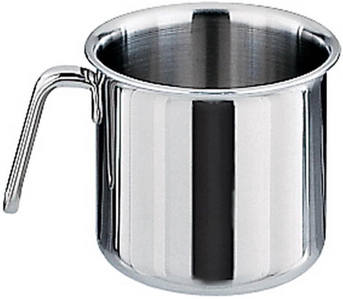 Sauspan Roestvrij Staal - Kookpan Klein - Sausen Maken - 5-laags Warmtegeleidend - 14 cm 1.9 Liter - Zilver