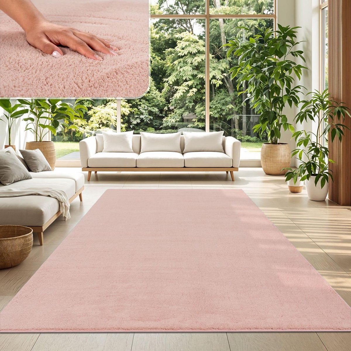 Vloerkleed Laagpolig - Modern Design Kleed - Woonkamer Decoratie - Wasbaar & Vloerverwarmi