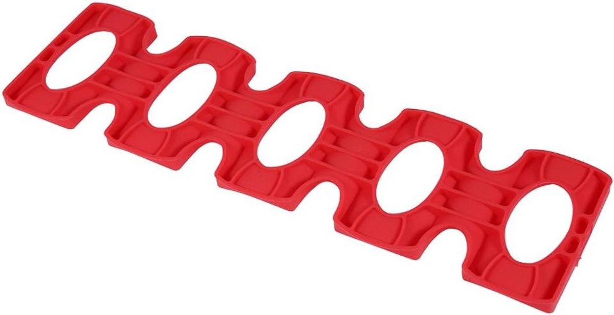 Bierblik Houder - Fles Organizer - Koelkast Ordening - Stapelbaar Ontwerp - 30cm Lengte - Rood