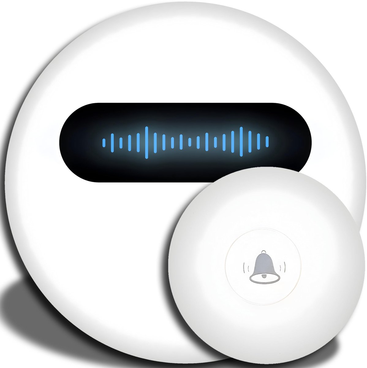 Retoo Draadloze Deurbeller - 38 Ringtones, 4 Volumestanden, IP68 Waterdicht, 180m Bereik, Wit