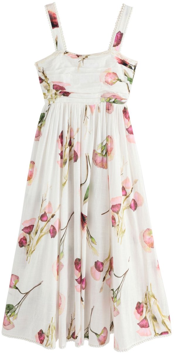 Next - Dames - Zomerse midi-jurk - Wit