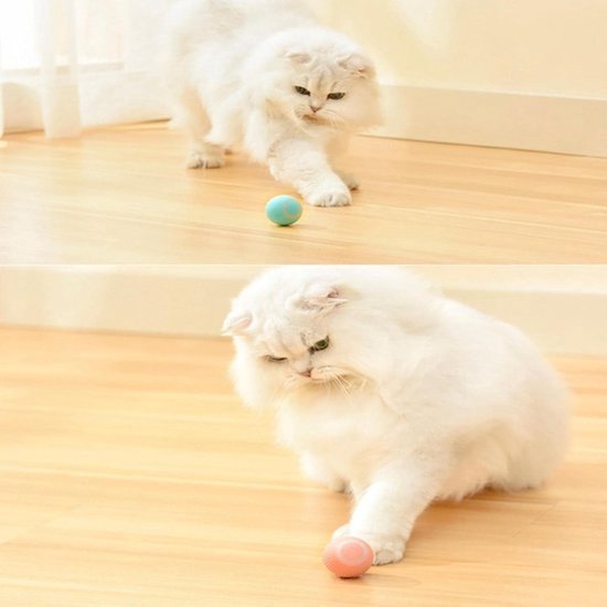 Saolife Pelota Interactiva De Juguetes Para Gatos, Juguete Eléctrico Activado Por Movimiento Para Gatosgatitos Mascotas Smart Teaser Automatico