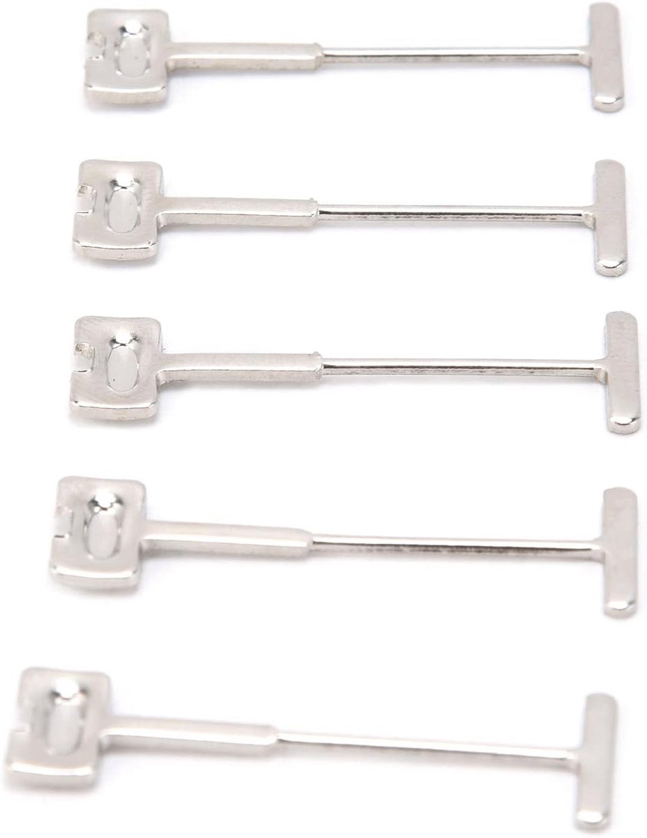 Stalen T-Pinnen - Nivelleringsnaalden - Tegels Egaliseren - Roestvrij Staal - 10mm Lengte - Zilver