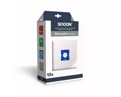 SQOON® (SQ17) Stofzuigerzakken geschikt voor Discounter modellen - Gelijk aan: GR50, HR6325, Y05, Y45, Y50, Y201 - High Filtration - Perfect voor optimale stofopname en filtering